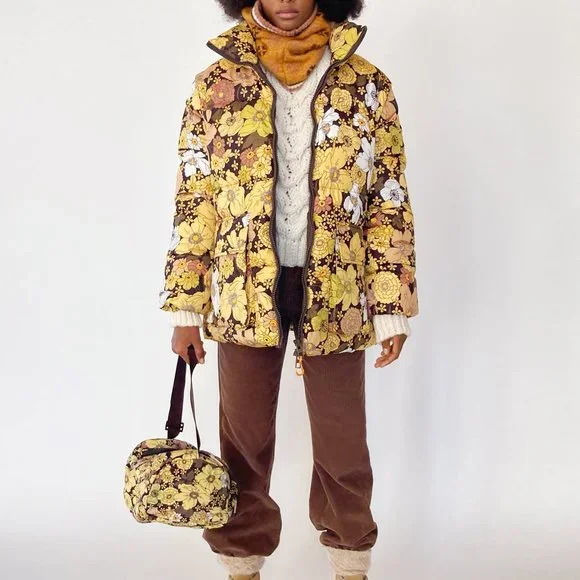 【希少】 ZARA 2-IN-1 FLORAL PUFFER JACKET Zara | Jackets & Coats | Nwt Zara 2in Floral Puffer Jacket S